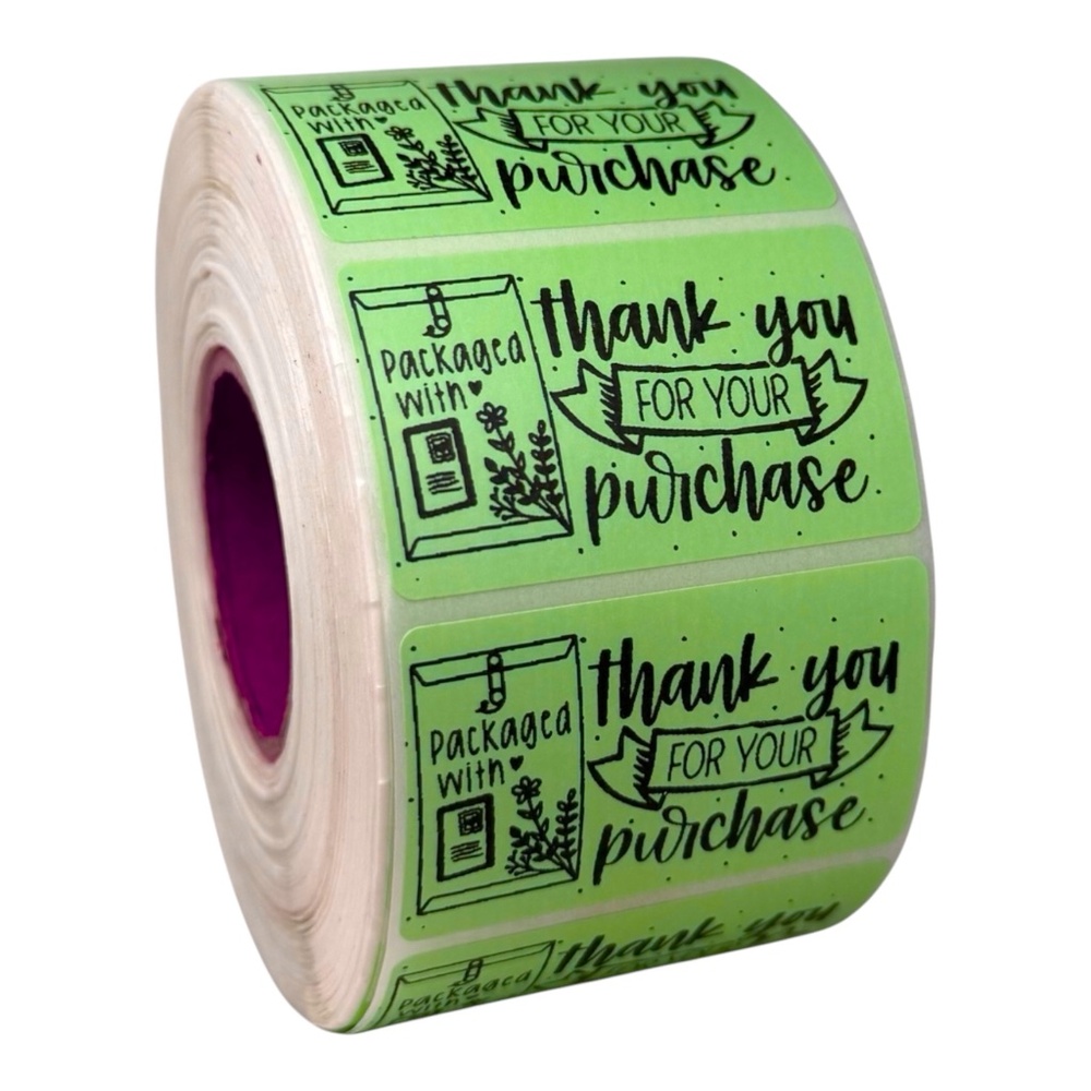 Packaged with Love Stickers,Cute Love Business Stickers 8 COLORS TO CHOOSE FROM - Picture 4 of 9